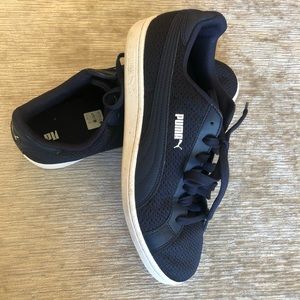Puma All Navy Blue Mesh Lightweight Mens 9.5 Sneaker
